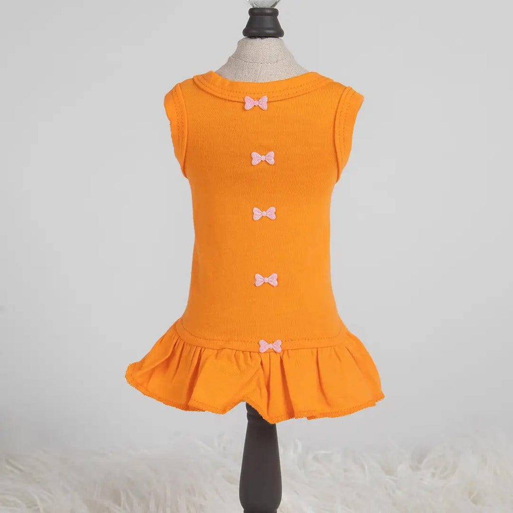 Hello Doggie Orange / XXS Candy Dog Dress Collection