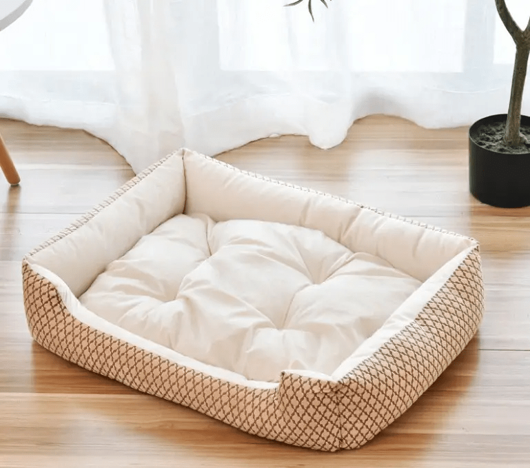 Jojo Modern Pets S Cuddle Dog Bed (Tan/Brown)