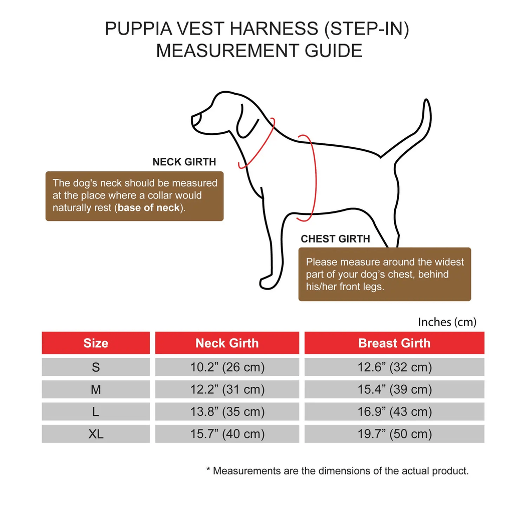 Puppia Jaylen Vest Dog Harness Step-in Plaid