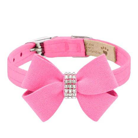 Susan Lanci Designs XXXS / Perfect Pink Nouveau Bow Collar