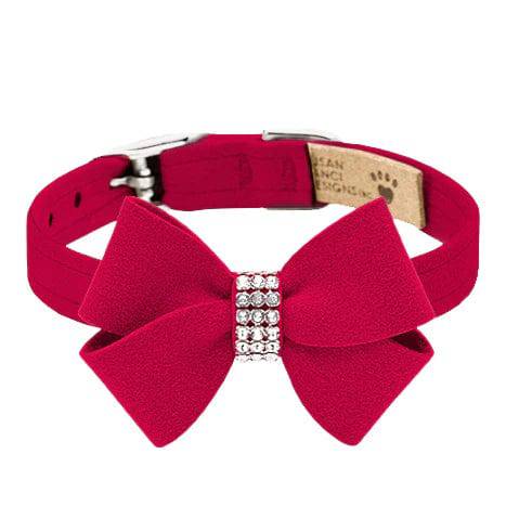 Susan Lanci Designs XXXS / Red Nouveau Bow Collar