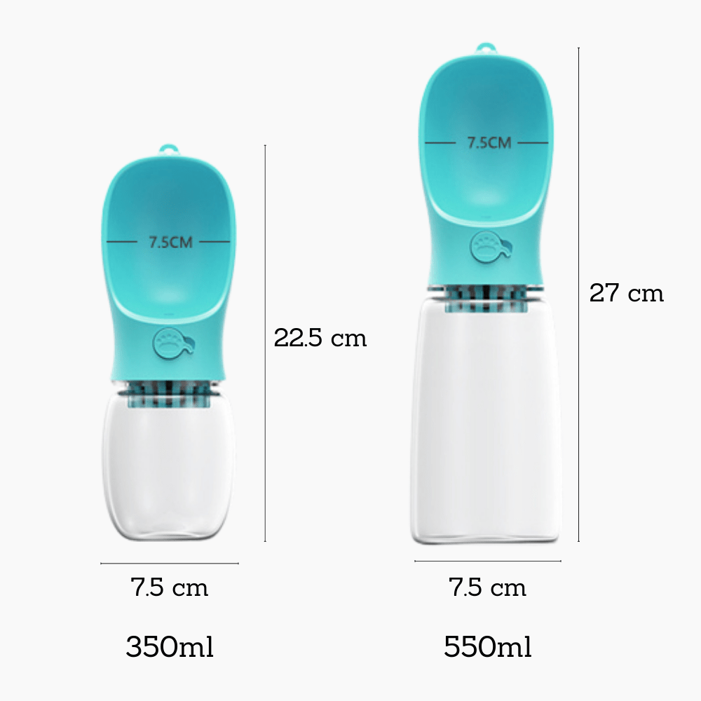 As Pets Small-350 ml / Blue Portable Pet Water Bottle