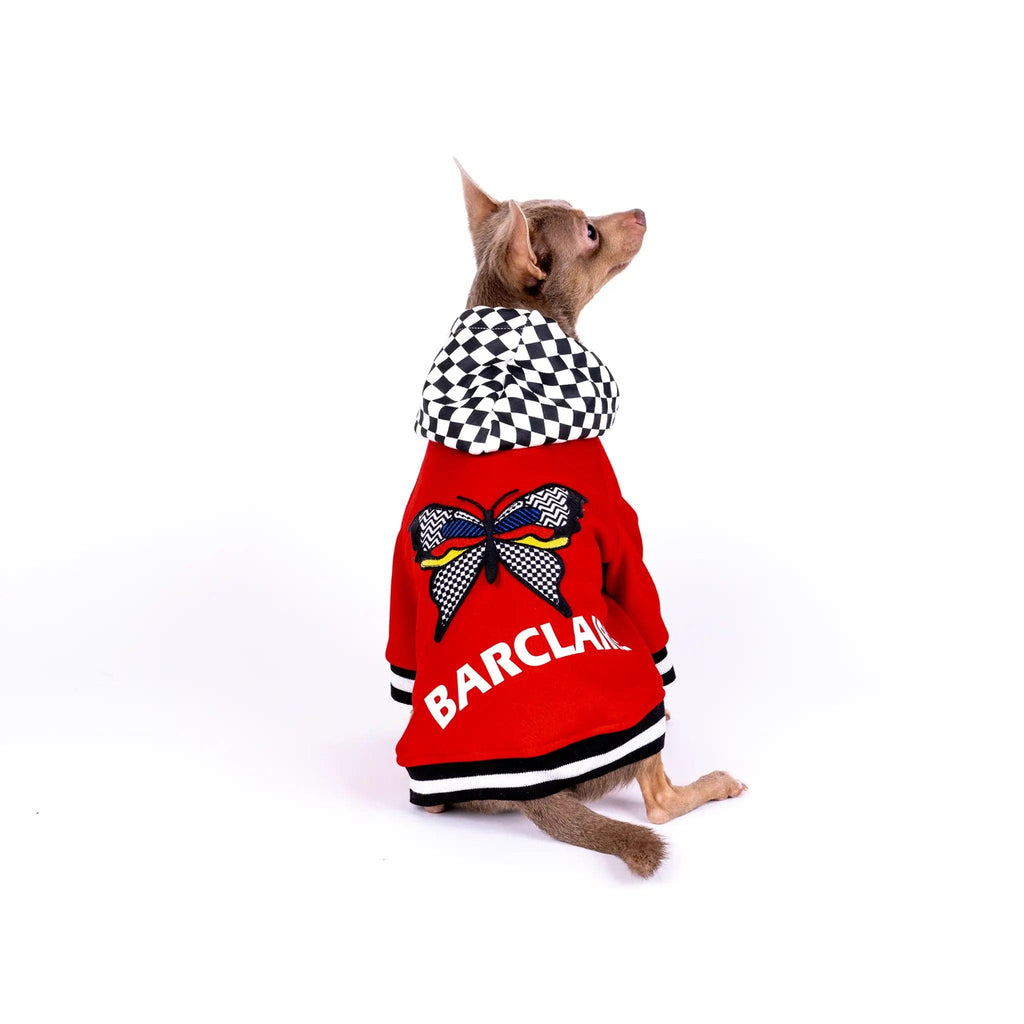 Barclaire LLC Check Butterfly Hoodie