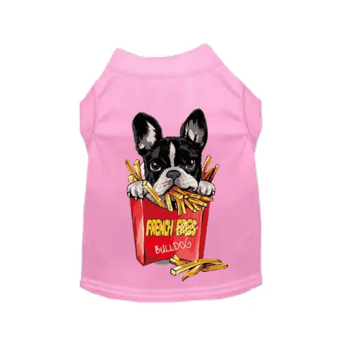 Bark Fifth Avenue XS / Pink / Shirt Frenchie- Fries