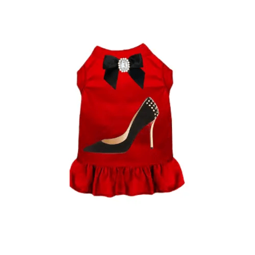 Bark Fifth Avenue XS Red Spike Stiletto Dress