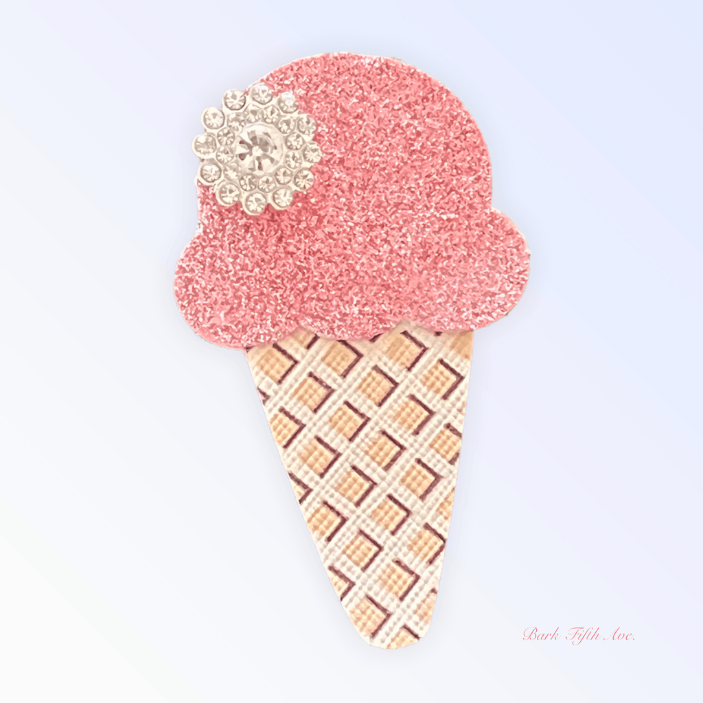Bark Fifth Avenue Yummy Ice Cream Waffle Cone Hair Clip: Sorbet Bling