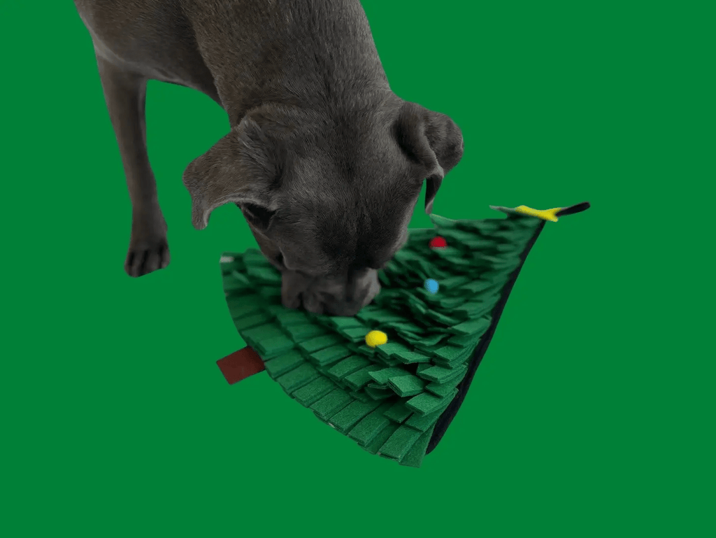 BoxDog BoxDog Christmas Tree Foraging Mat for Dogs and Cats | IQ Building Snuffle Mat | Christmas Tree Pet Snuffle Mat