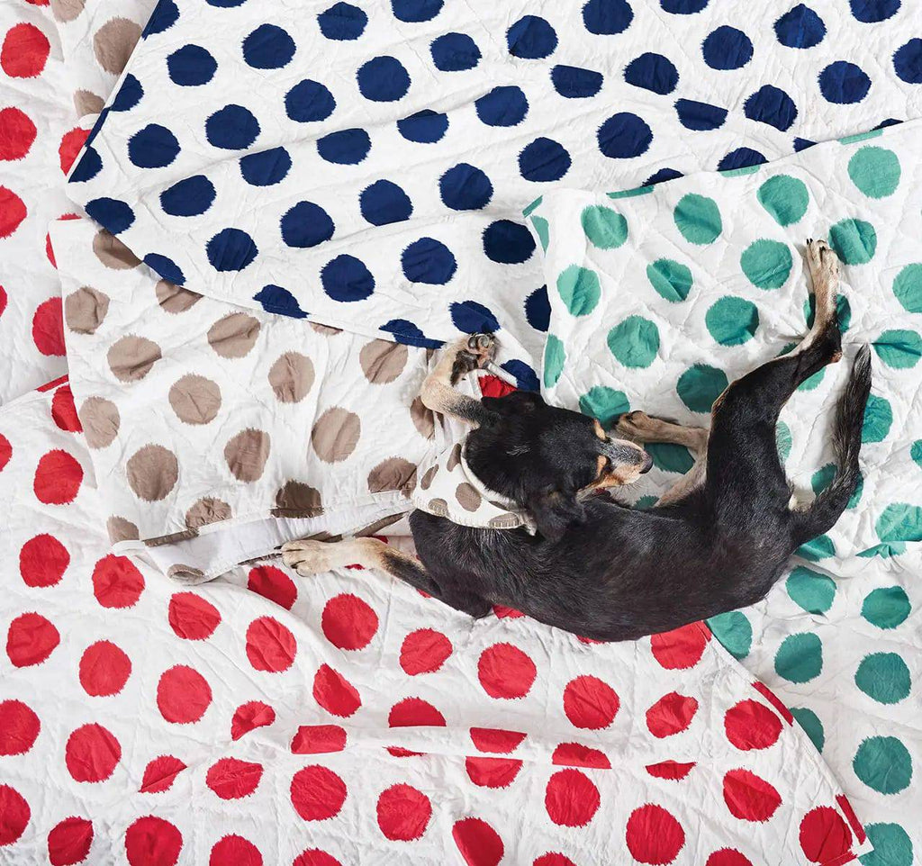 Carol & Frank Pet Bed Accessories Pet Quilt Dot Indigo