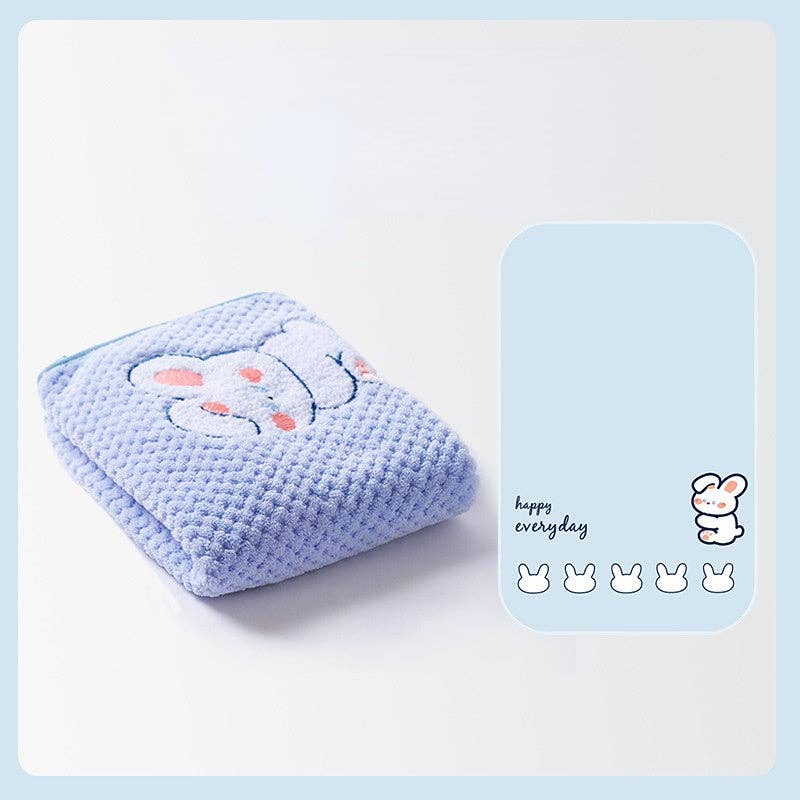 Cheerhunting Blue / S Ruffle - Pet Grooming Towel