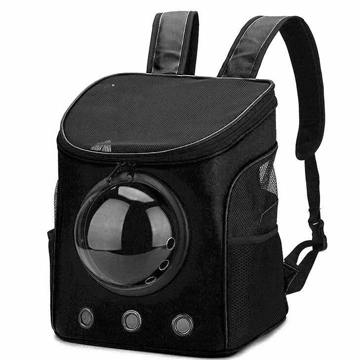 Diacly Black Diacly - Open Top and Dome Ventilate Pet Carrier Backpack