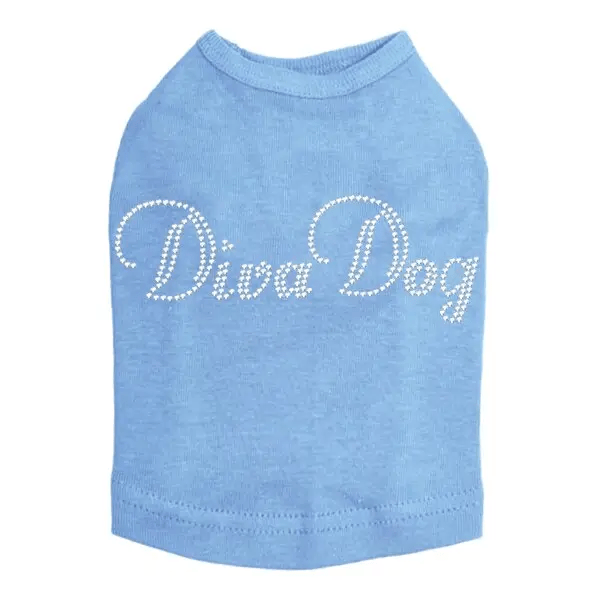 Dog in the Closet S / Blue Diva Dog Tank