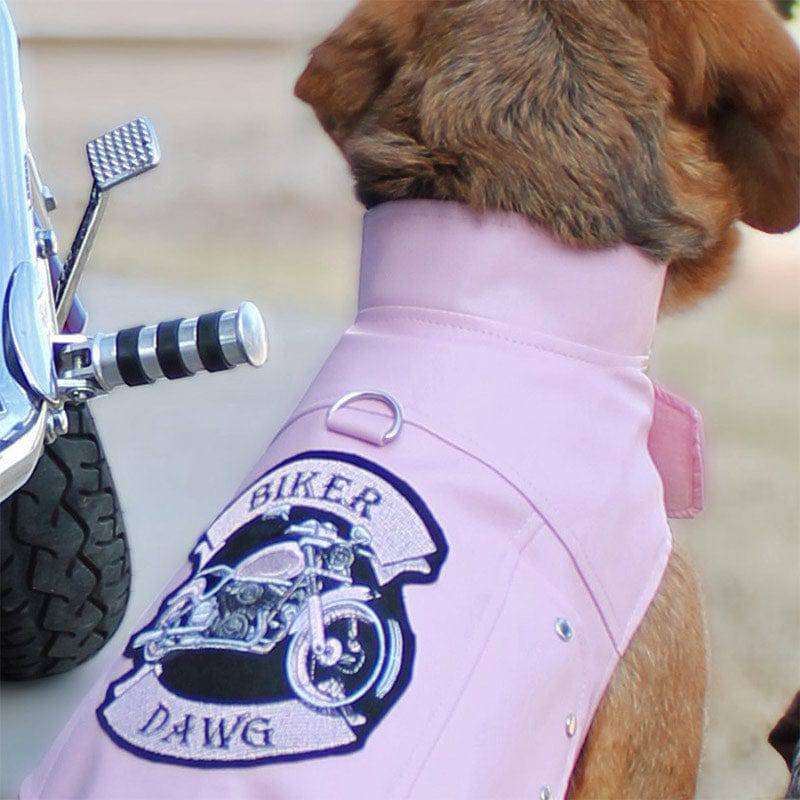 Doggie Design, Inc XS Biker Dawg Motorcycle Jacket - Pink