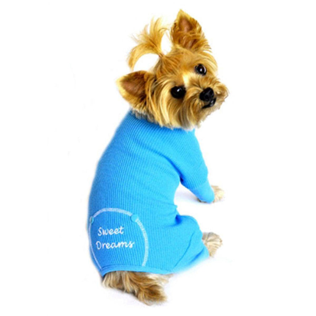 Doggie Design, Inc XS / Blue Sweet Dreams Thermal Dog Pajamas