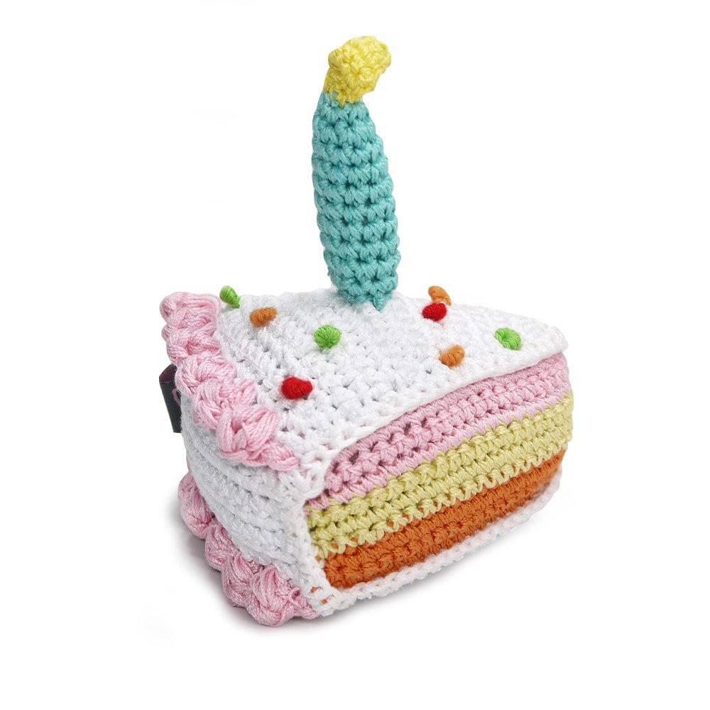 Dogo Pet Fashions PAWer Squeaky Toy - Birthday Cake