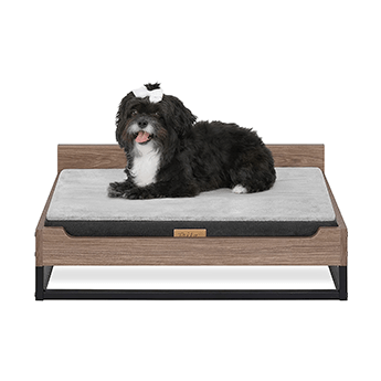 Dream on Me Large Wooden Dog Bed With Water-Resistant Mattress, Milo - TailZzz