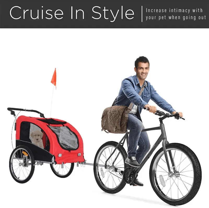 Furr-Baby Gifts Pet Dog Bicycle Trailer Jogger with Suspension