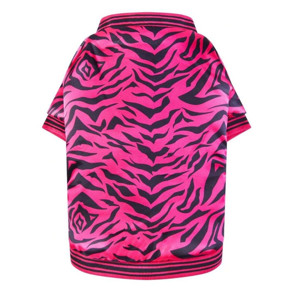 Furr-Baby Gifts Zebra Print - Luxury Bomber Jacket