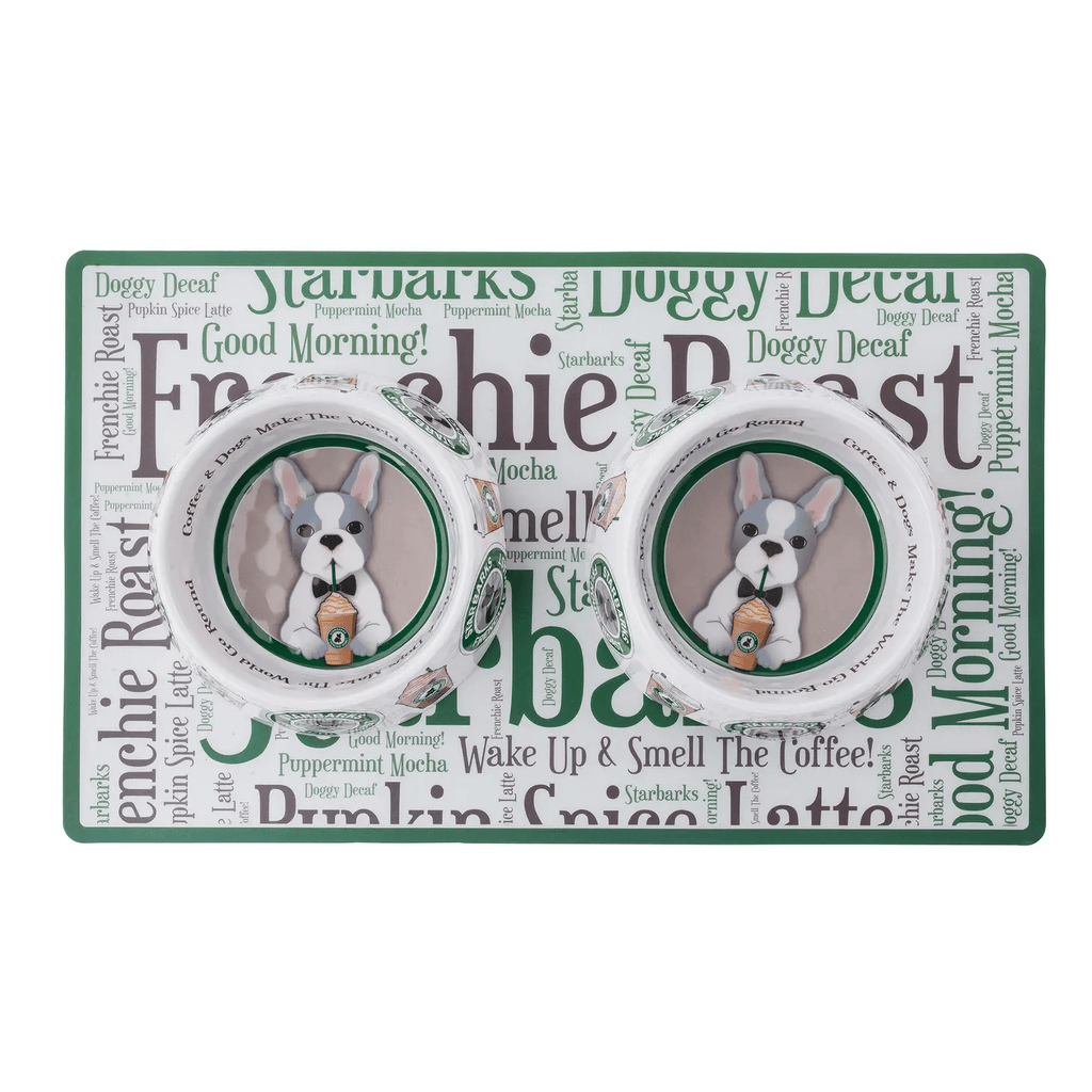 Haute Diggity Dog Starbarks Bowls & Placemat Dog Food Bowl