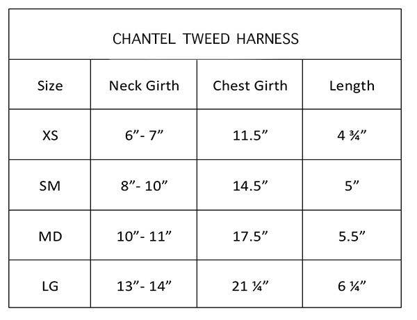 Hello Doggie Chantel Tweed Dog Harness: LG / "Bubblegum Pink"