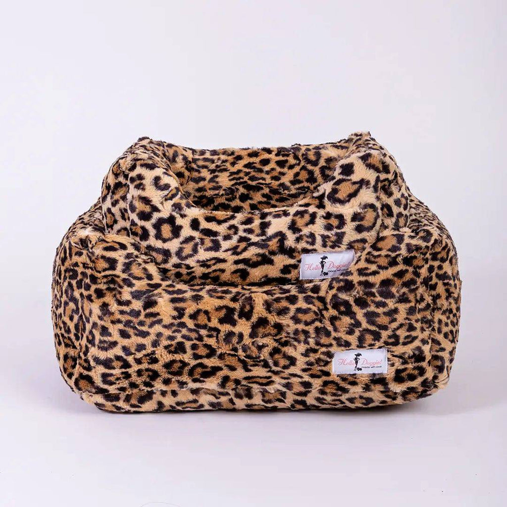 Hello Doggie Leopard / S Cashmere Dog Bed