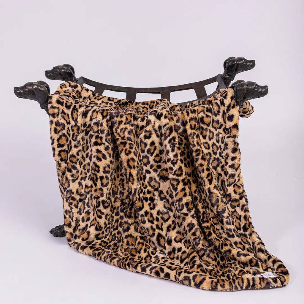 Hello Doggie Leopard / S Cashmere Dog Blanket