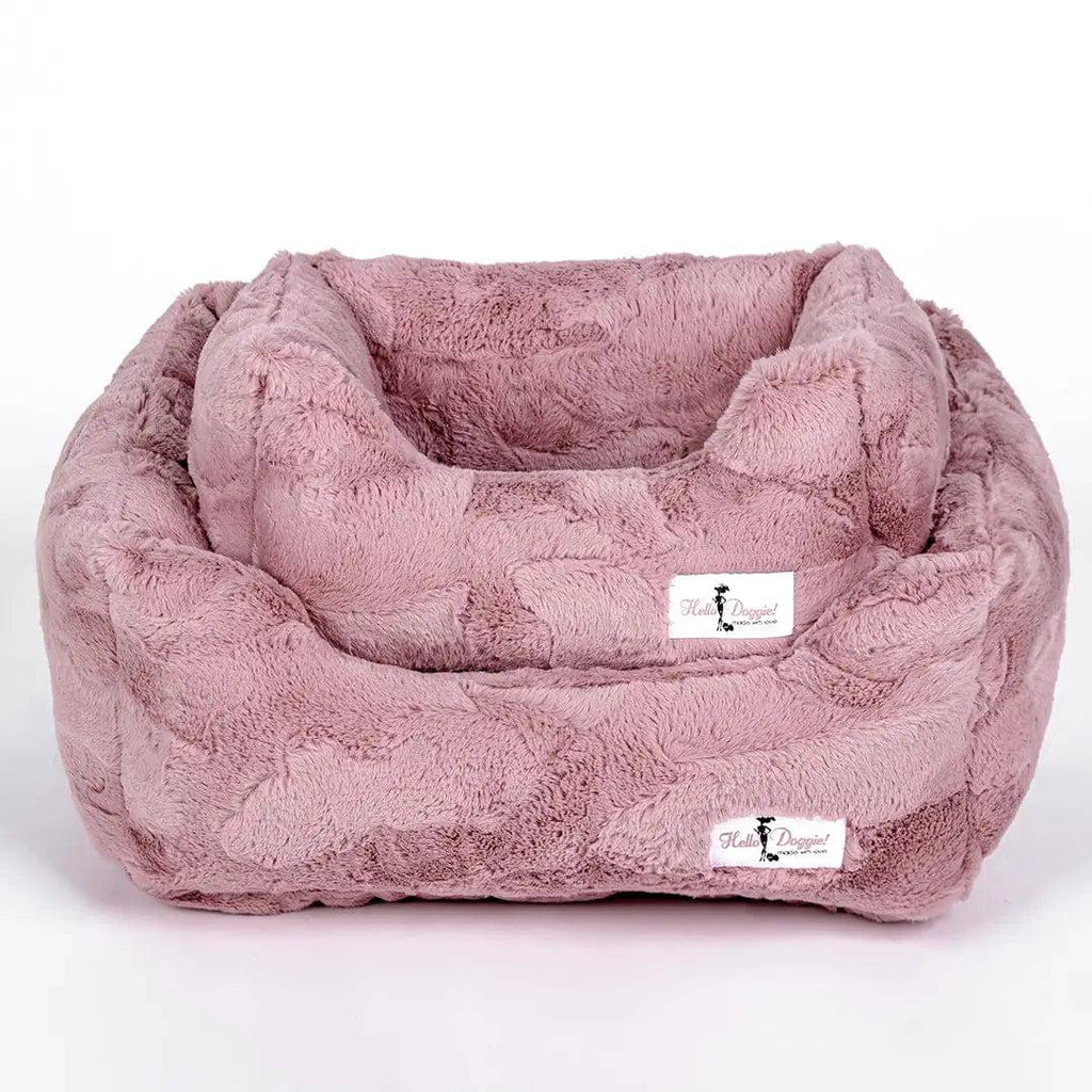 Hello Doggie Mauve / S Cuddle Dog Bed Collection