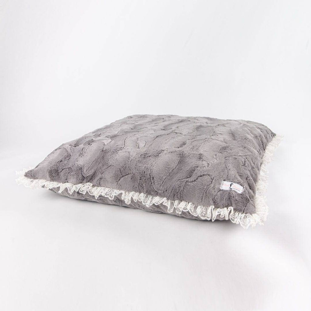 Hello Doggie Taupe Luxe Dog Mat Pillow