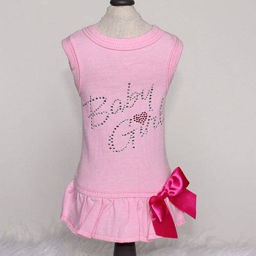 Hello Doggie XXS / Pink Baby Girl Dog Dress