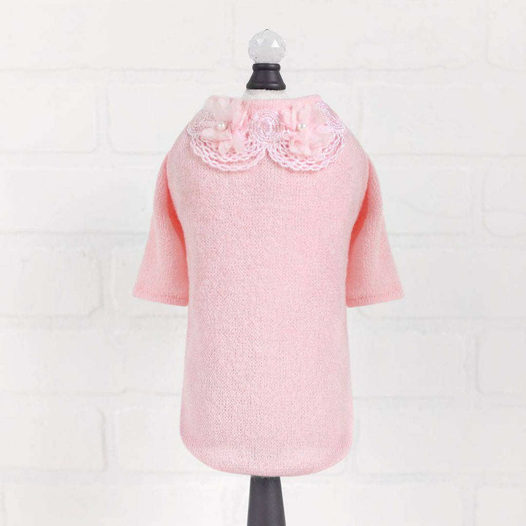 Hello Doggie XXS / Pink Sweet Magnolia Dog Sweater