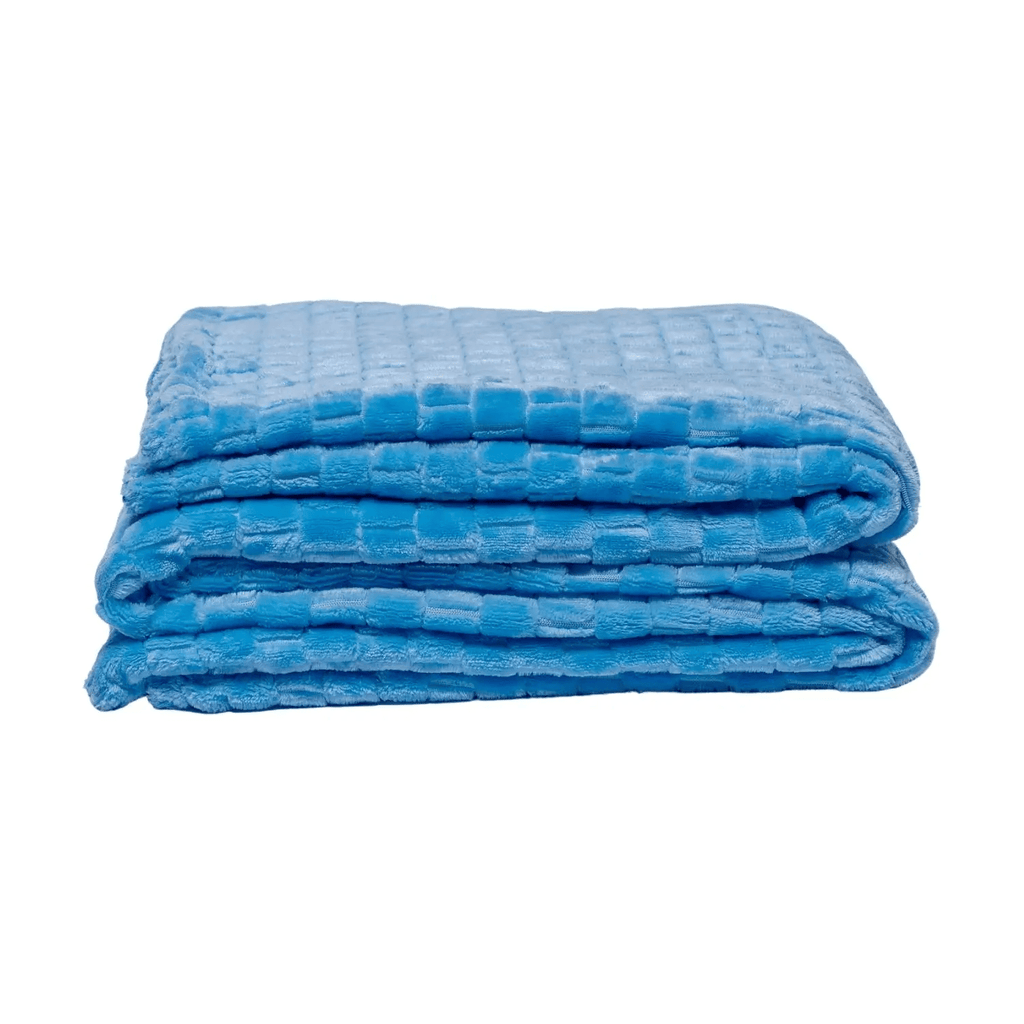 Jojo Modern Pets Baby Blue Family Textured Luxury Sherpa Pet Blankets (50" x 60")