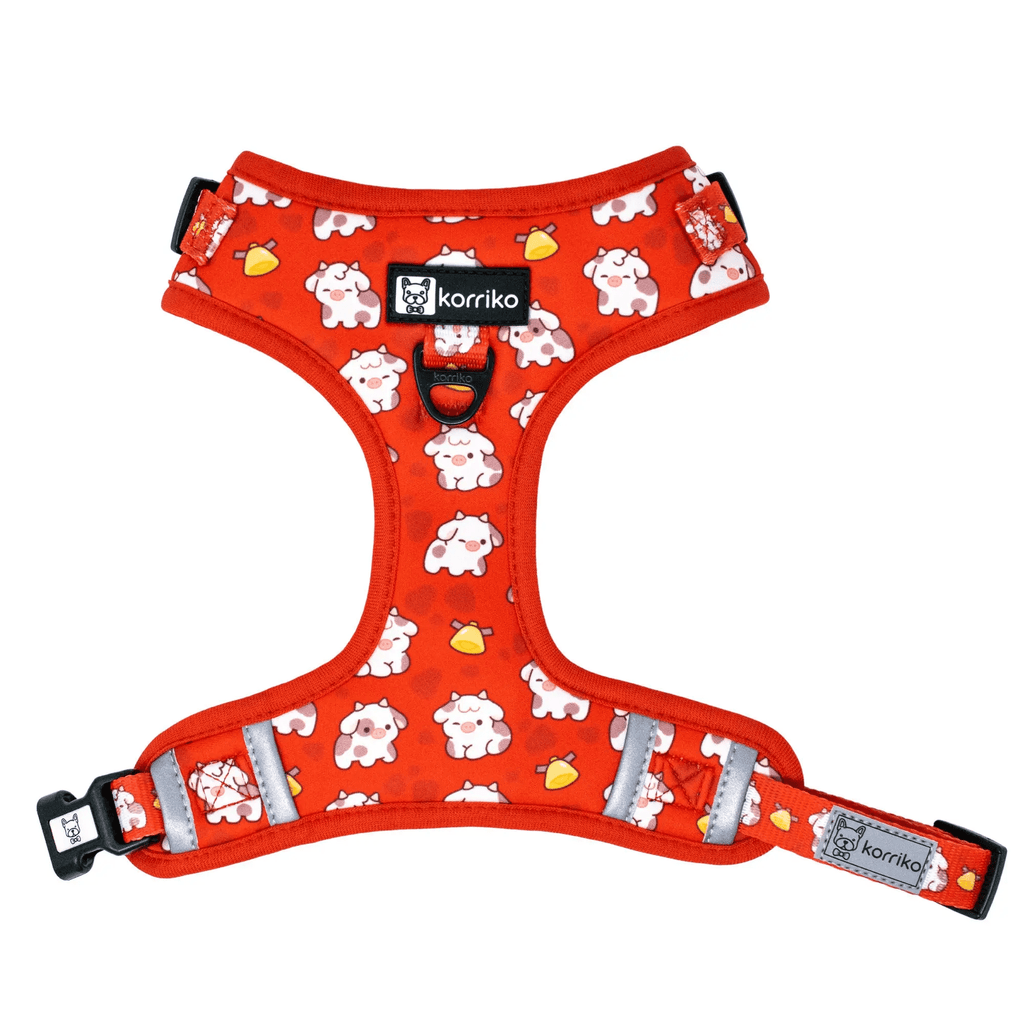 Korriko Pet Supply XS Adjustable Dog Harness - Moo Moo