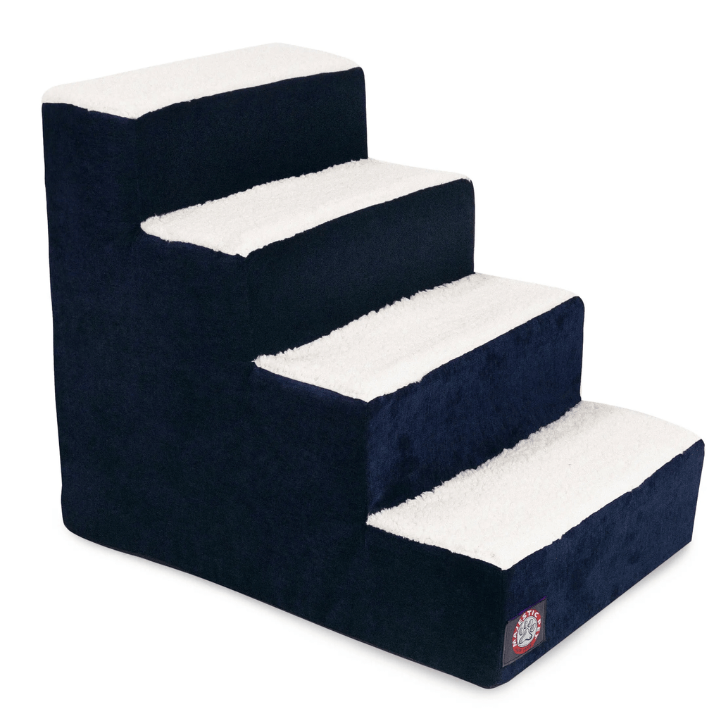 Majestic Pet Products M (4") / Navy Towers Pet Stairs Steps