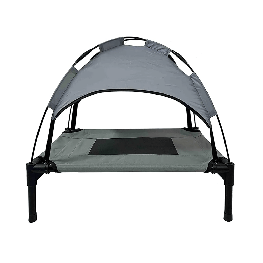 Midlee Designs Small 18"x24" Midlee Dog Cot with Canopy Elevated Pet Bed
