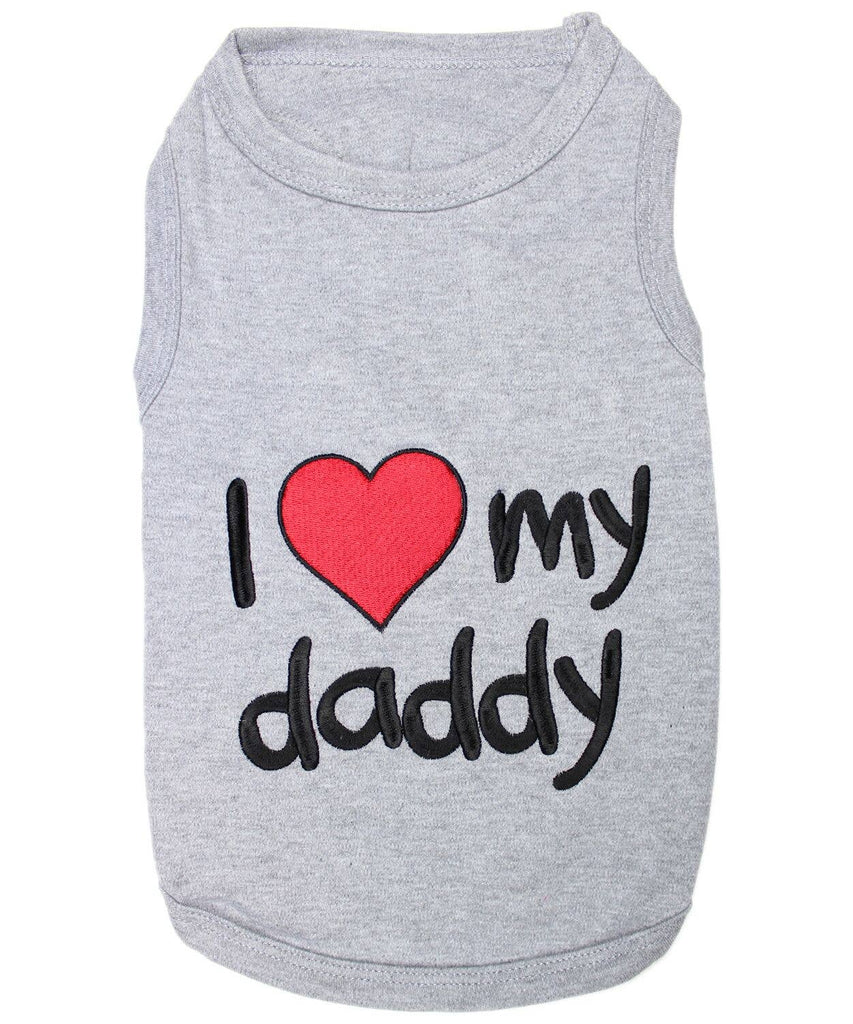 Parisian Pet® XL Parisian Pet® - I Love Daddy Dog T-Shirt