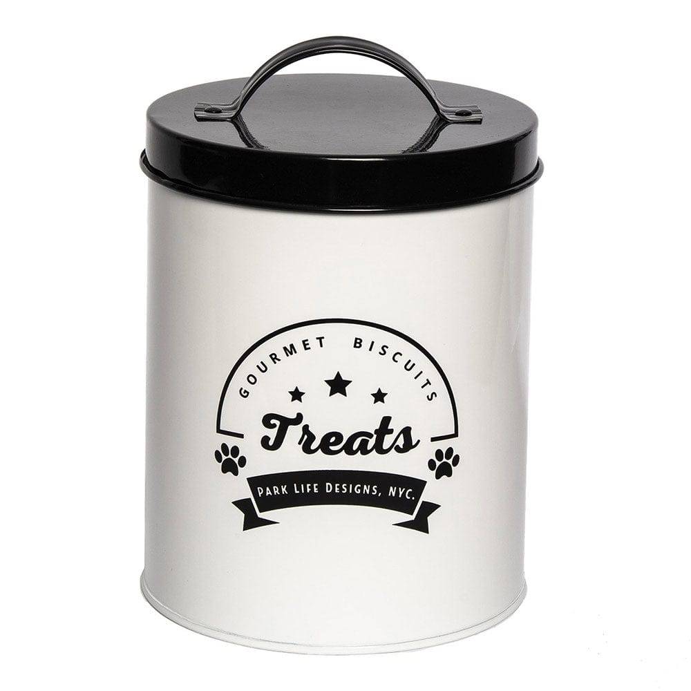 Park Life Designs Gourmet Biscuits White Treat Canister