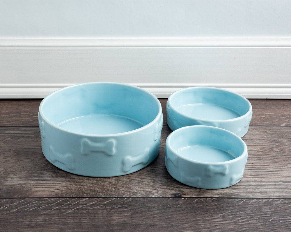 Park Life Designs Manor Blue Pet Bowls