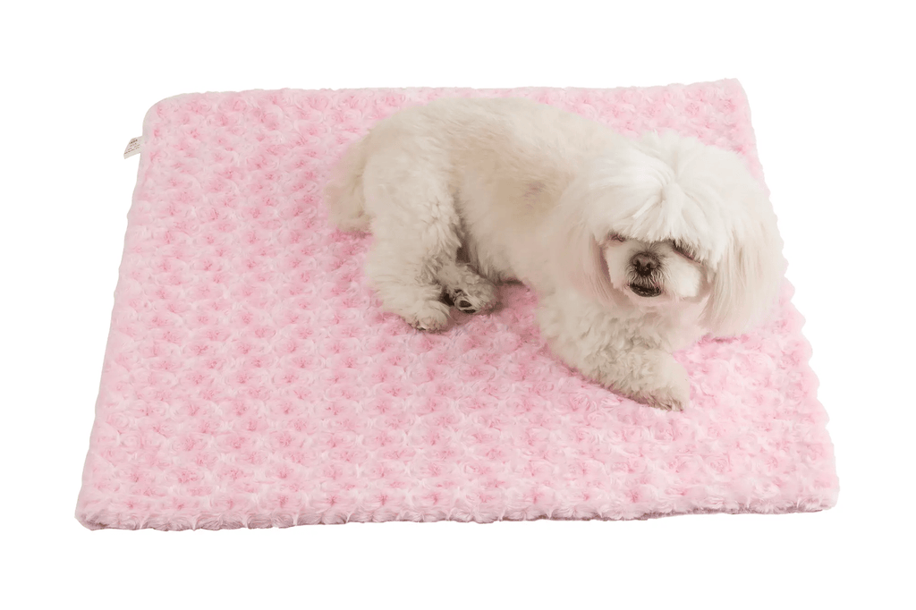 Petote Carrier / Pink Rosette Cuddle® Minky Blankets