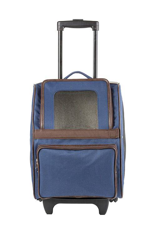 Petote RIO Classic - Navy Rolling Carrier On Wheels