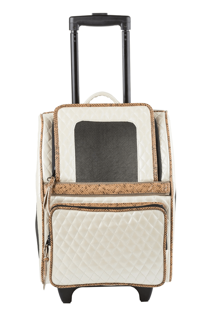 Petote Rio - Ivory Quilted with Snake Trim