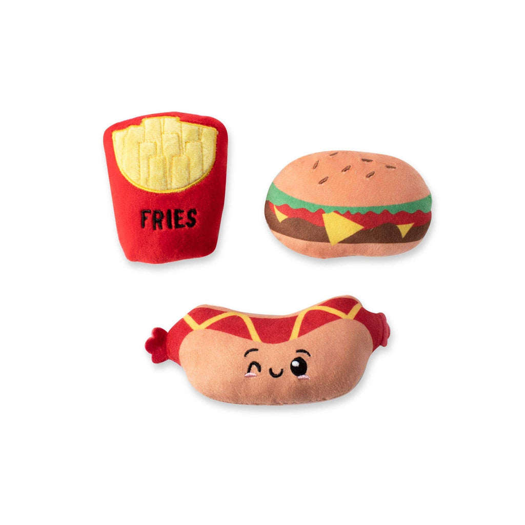 Petshop by Fringe Studio 3 Piece Small Dog Toy Set - Fast Food