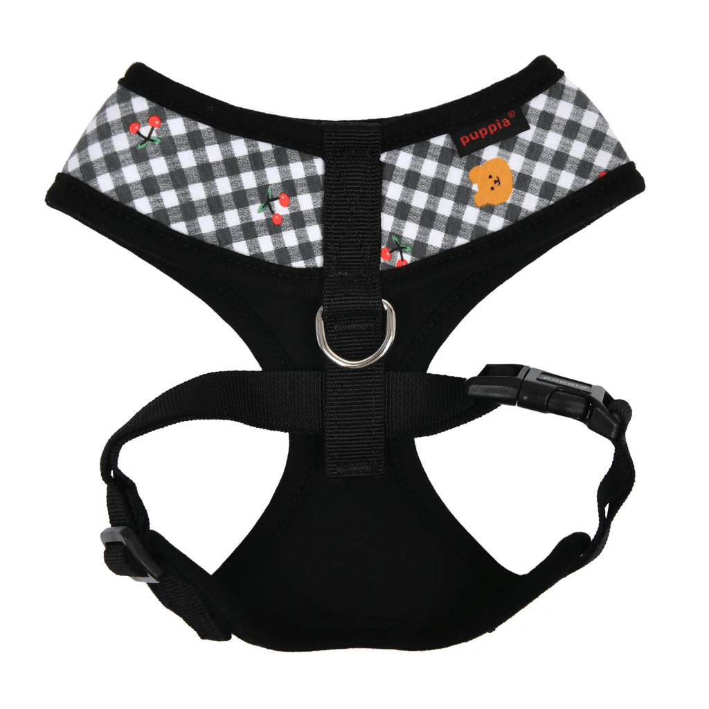 Puppia Baba Dog Harness Over-the-head Adjustable Checkered Bear