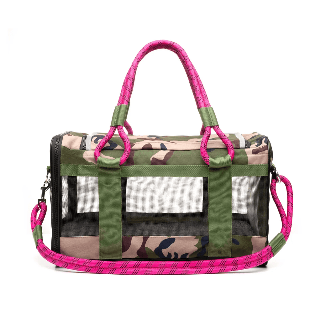Roverlund S / Camo / Magenta Out-of-office Pet Carrier