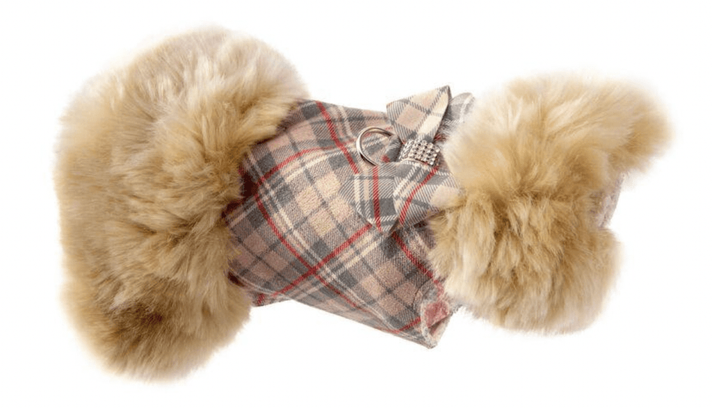 Susan Lanci Designs Nouveau Bow Champagne Fox Fur Coat