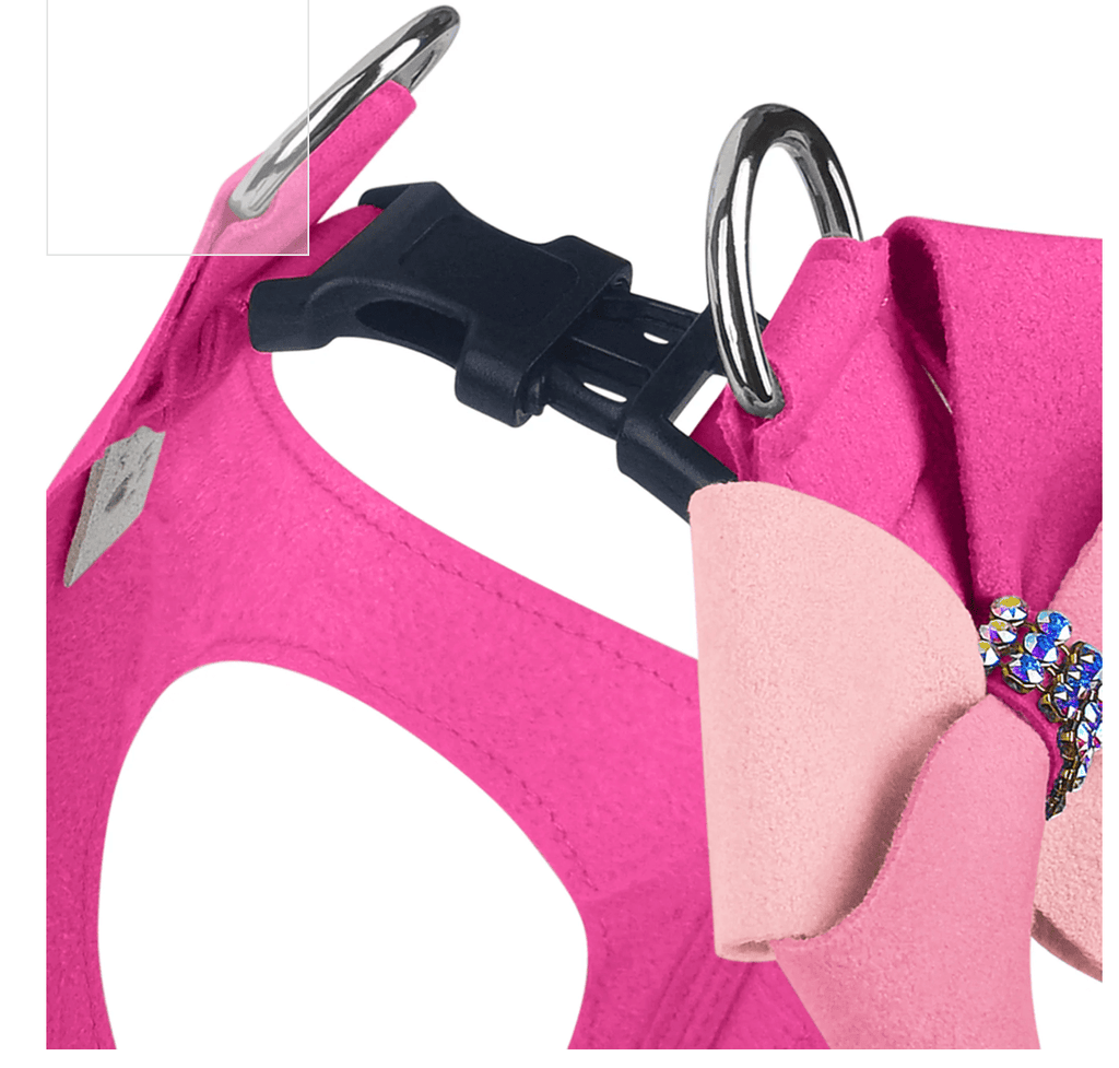 Susan Lanci Designs Pink Velvet Step In Harness