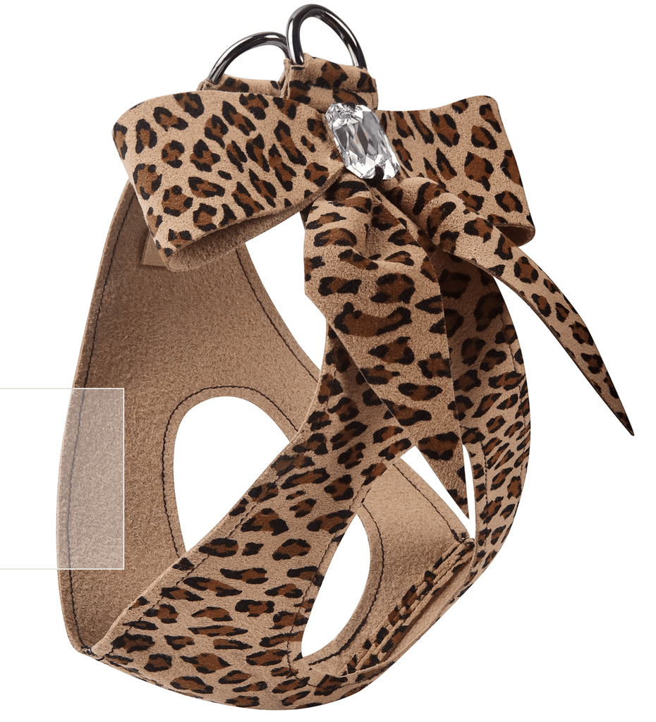 Susan Lanci Designs Tail Bow Step In Harness-Jungle Prints