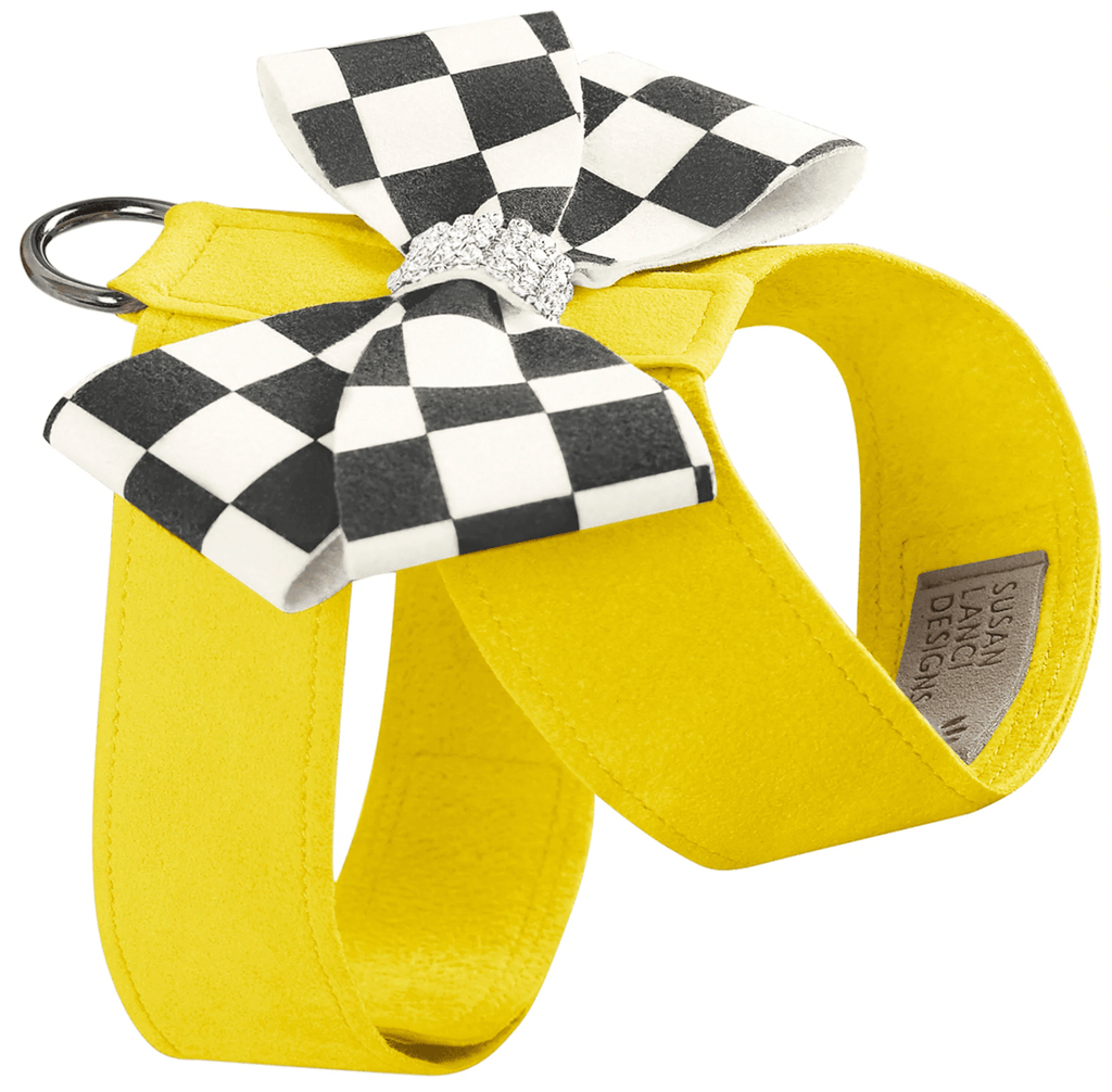 Susan Lanci Designs TC / Sunshine Windsor Check Nouveau Bow Tinkie Harness