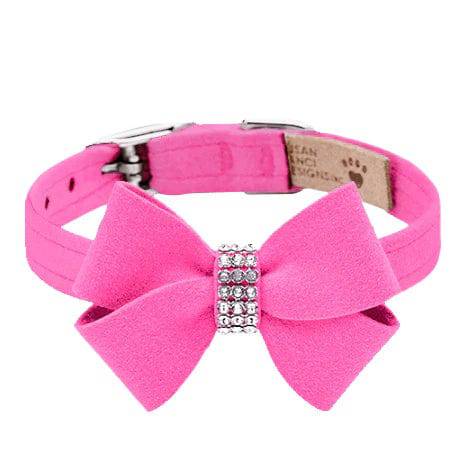 Susan Lanci Designs XXXS / Pink Sapphire Nouveau Bow Collar