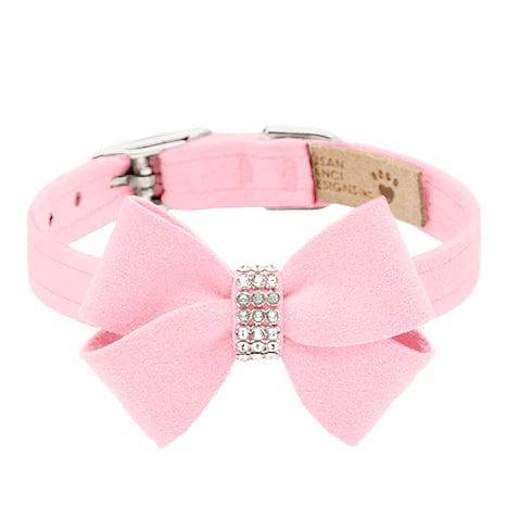 Susan Lanci Designs XXXS / Puppy Pink Nouveau Bow Collar