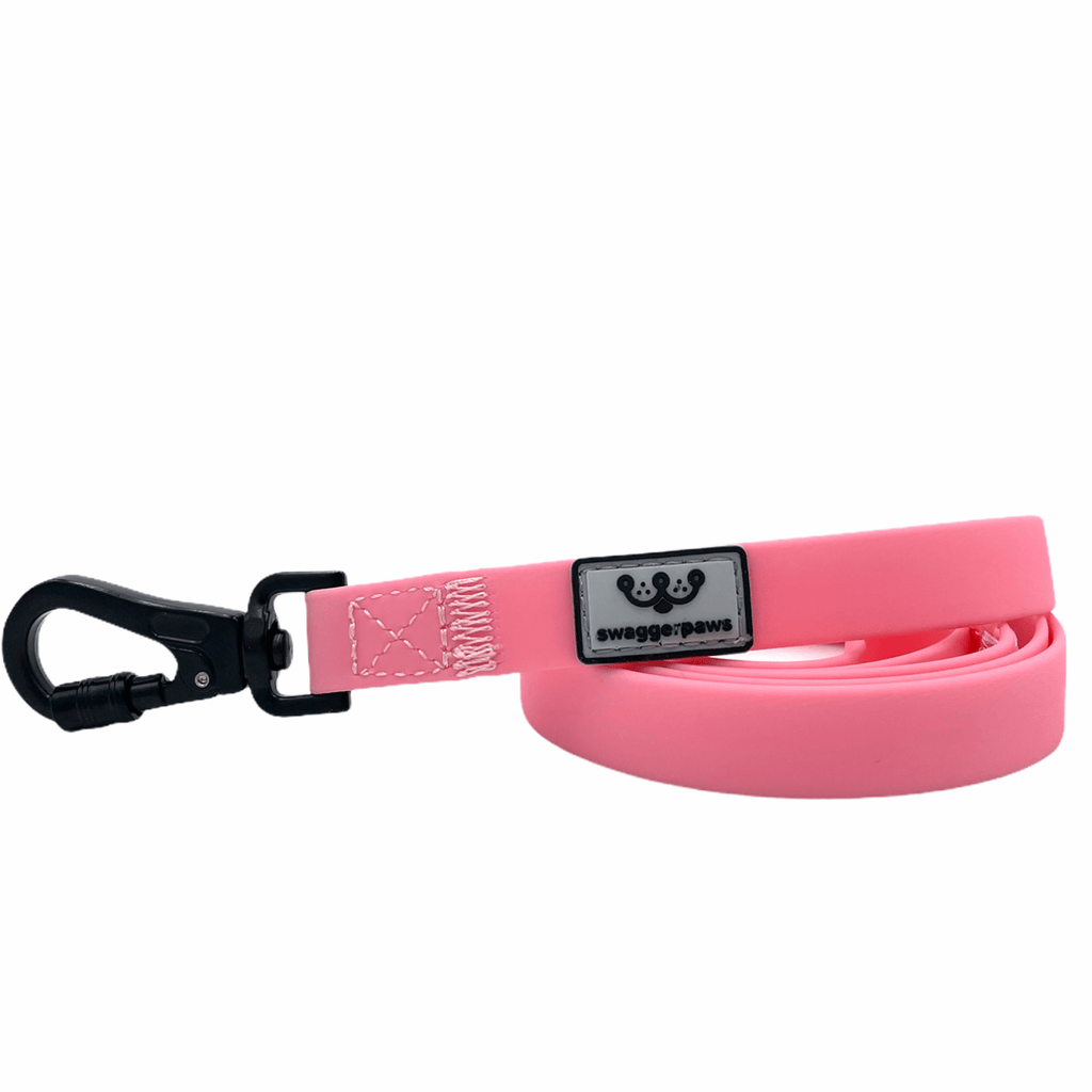 SwaggerPaws Small-1.5cm / Flamingo Waterproof Dog Lead 1.2m - Small to Large