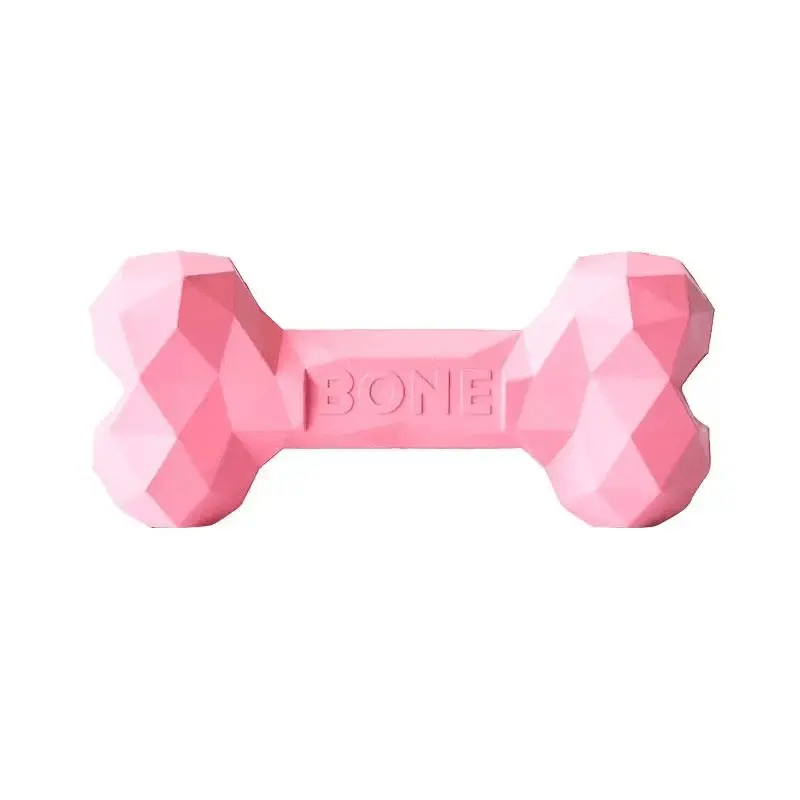 The modern pet company Small / Pink Durable Dog Bone Interactive Non Toxic Small Busy Body Bone